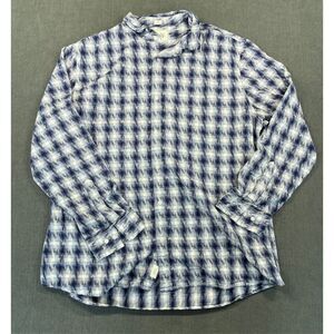 Southwest Geo Print Button Shirt Bixby Nomad Men 2XL Tall Blue Slim Fit Casual